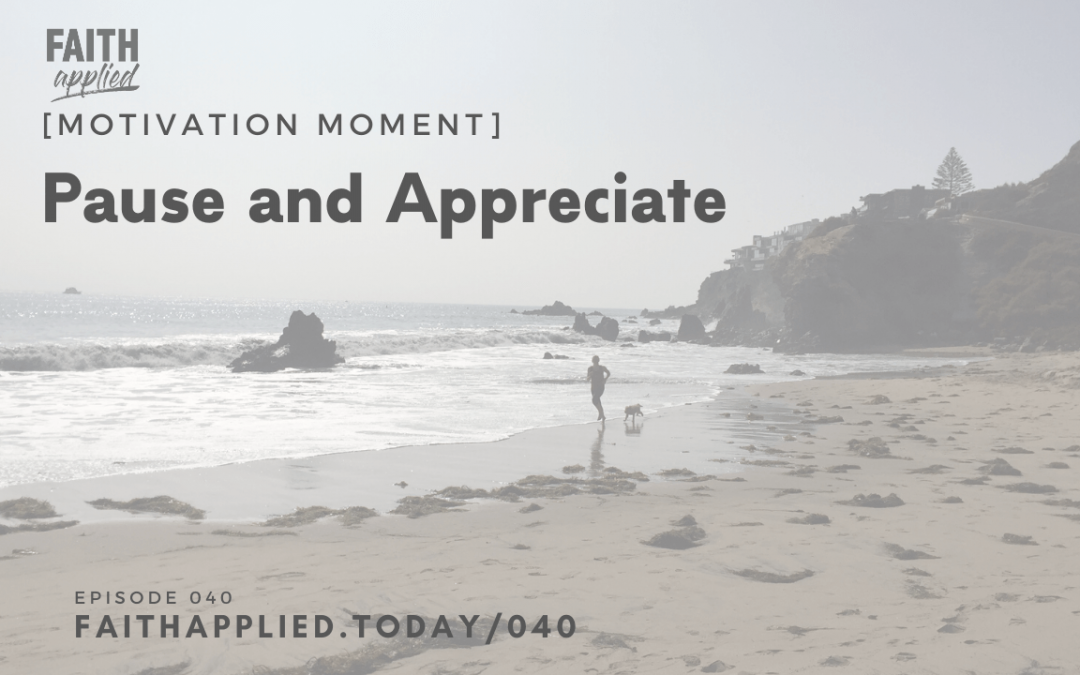040 [Motivation Moment] Pause and Appreciate
